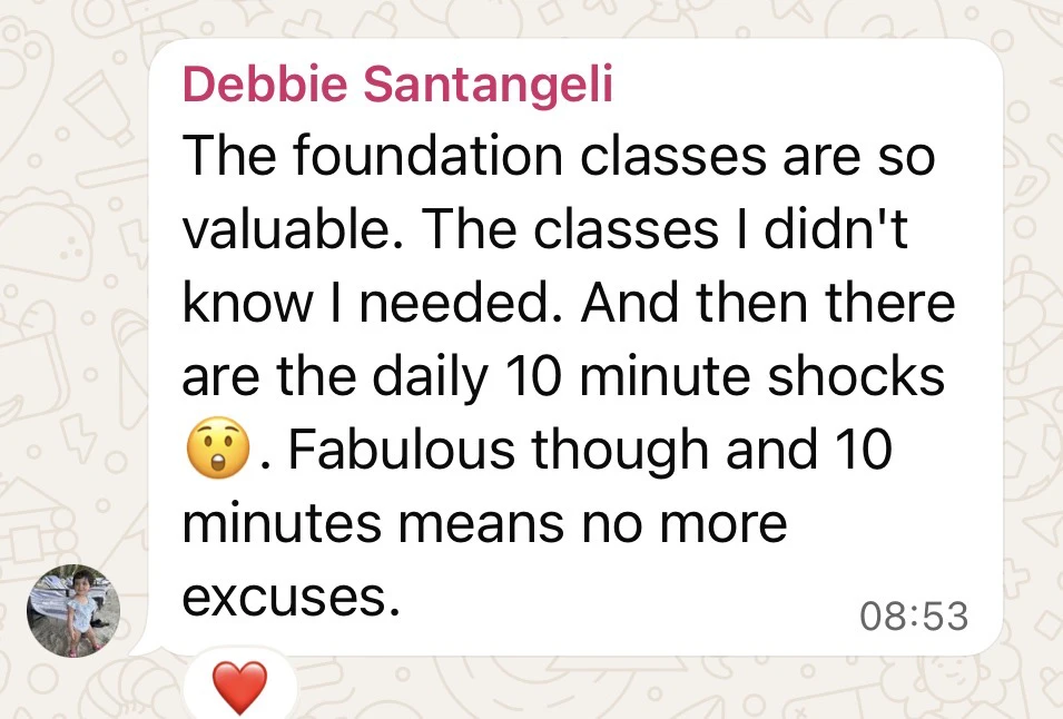 Testimonial message 1