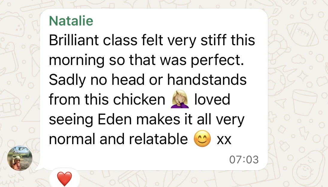 Testimonial message 5
