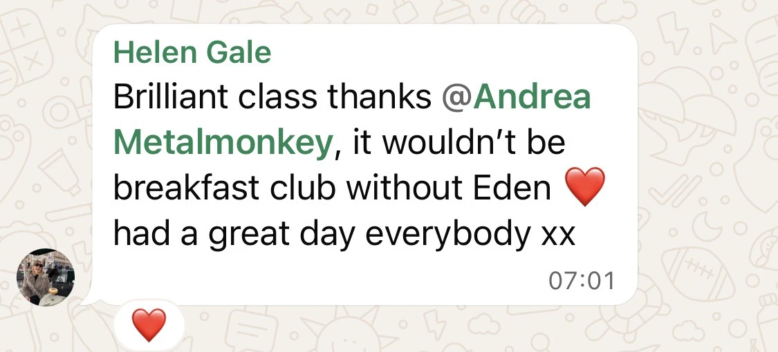 Testimonial message 6