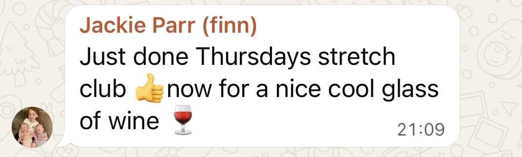Testimonial message 7