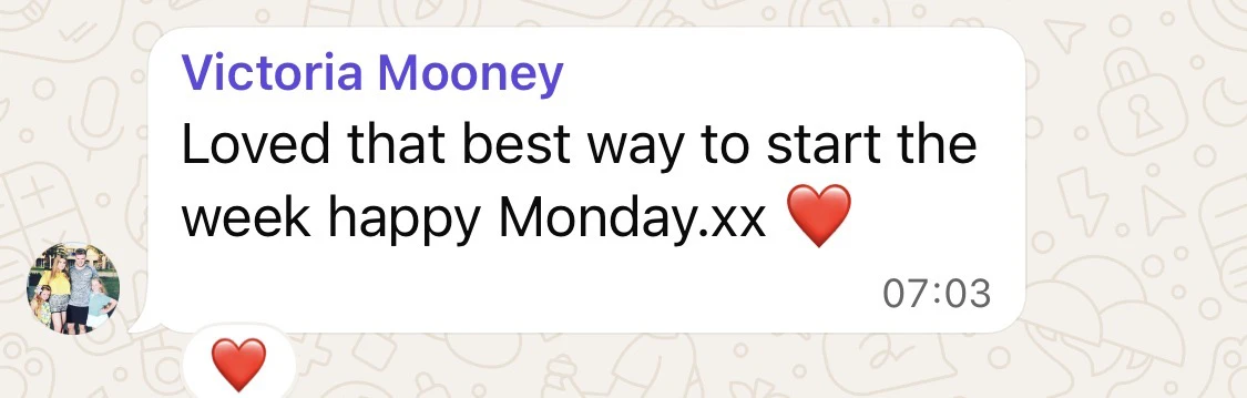 Testimonial message 11